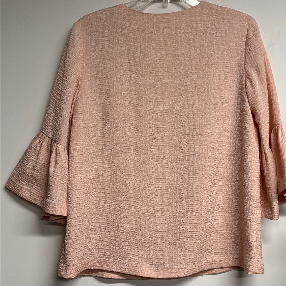 Calvin Klein Blush Textured Top - Picture 4 of 4